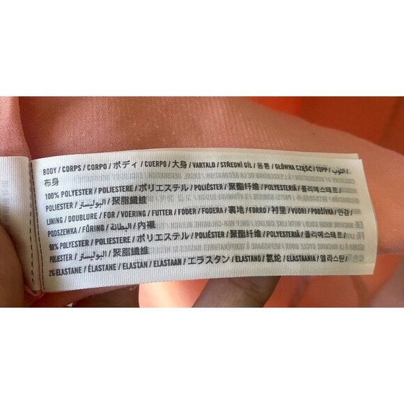 Abercrombie & Fitch Maxi Pleated Long Slit SzS Pink Coral High Waisted Skirt - Picture 11 of 11